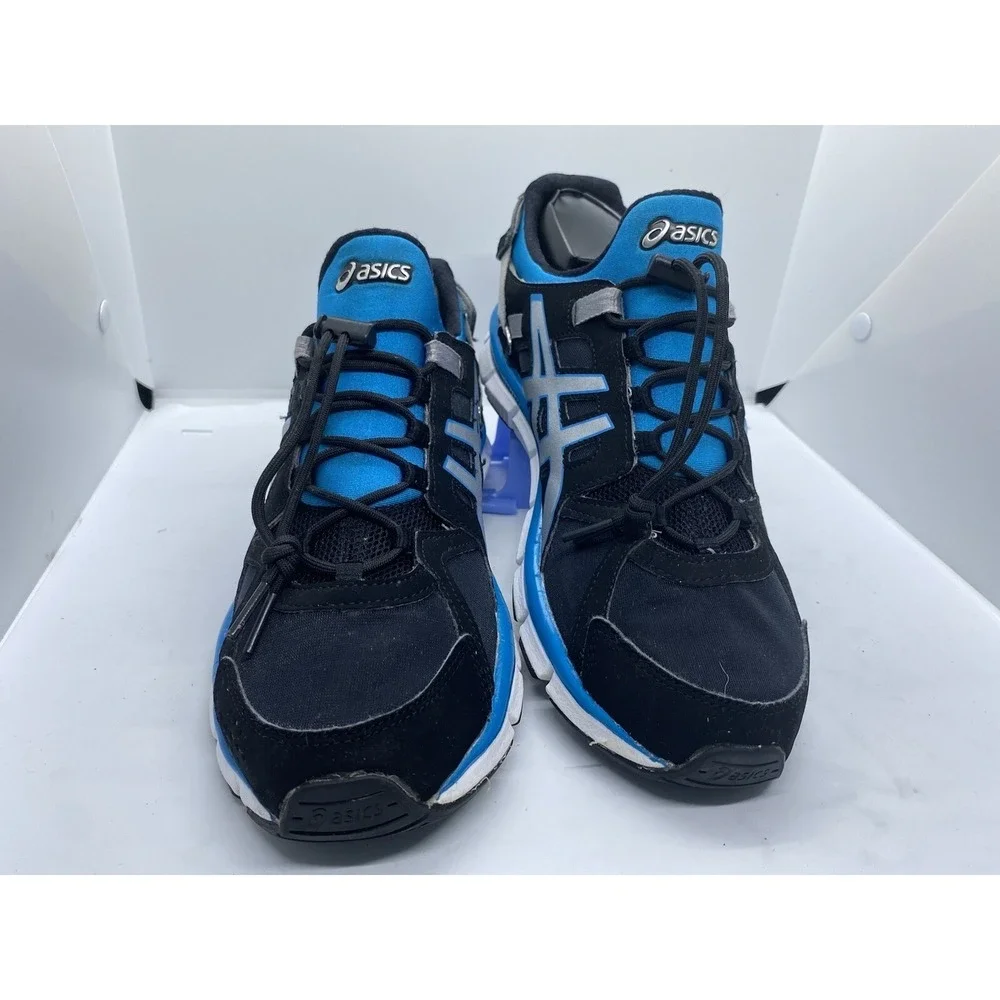 Asics Gel Synthesis Women's Size 9 Running Athletic Shoes, Black/Blue H350L